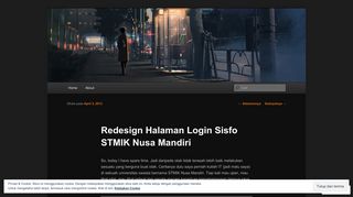 
                            11. Redesign Halaman Login Sisfo STMIK Nusa Mandiri | Anggit Yuwono