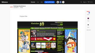 
                            13. Redesign.KissAnime.ru on Behance