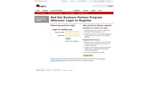 
                            12. redhat.com | Red Hat Ready Business Partner Program login - MIT