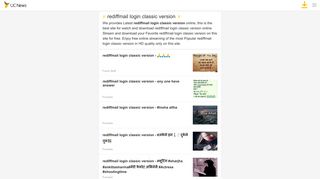 
                            12. rediffmail login classic version - UC News