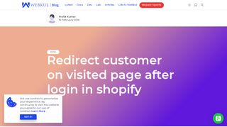 
                            12. Redirect customer on visited page after login in shopify - Webkul Blog