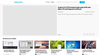 
                            9. Redirect HTTPS Hotspot login page with own MikroTik ... - Dailymotion
