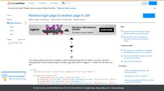 
                            1. Redirect login page to another page in JSF - Stack Overflow