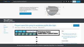 
                            8. redirect - Prevent users from going to wordpress profile after ...