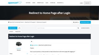 
                            3. Redirect to Home Page after Login - OpenCart Community - OpenCart ...