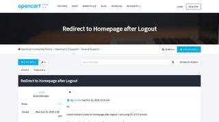 
                            9. Redirect to Homepage after Logout - OpenCart Community - OpenCart ...