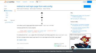 
                            1. redirect to root login page from web.config - Stack Overflow