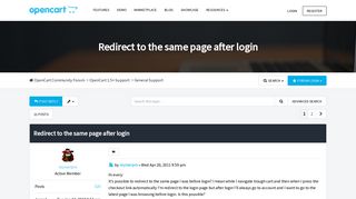 
                            4. Redirect to the same page after login - OpenCart Community ...