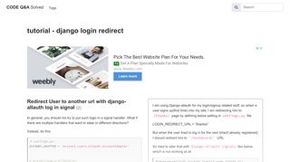 
                            1. Redirect User to another url with django-allauth log in signal ...