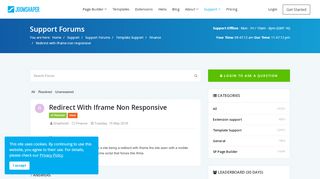 
                            9. Redirect with iframe non responsive - JoomShaper