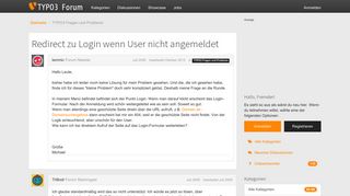 
                            4. Redirect zu Login wenn User nicht angemeldet — TYPO3 Forum