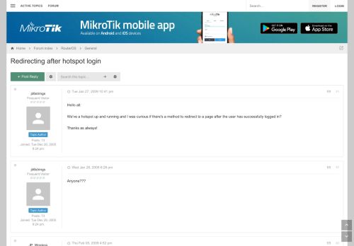 
                            8. Redirecting after hotspot login - MikroTik
