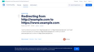 
                            5. Redirecting from http://example.com to https://www.example.com ...