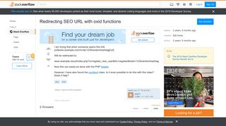 
                            4. Redirecting SEO URL with oxid functions - Stack Overflow