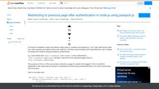 
                            10. Redirecting to previous page after authentication in node.js using ...