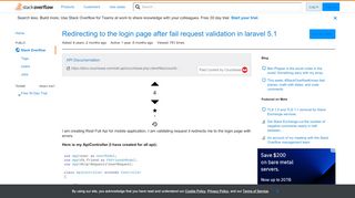 
                            6. Redirecting to the login page after fail request validation in ...