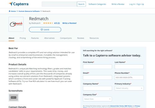 
                            11. Redmatch Reviews and Pricing - 2019 - Capterra