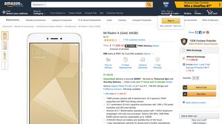 
                            3. Redmi 4 (Gold, 64 GB) - Price, Features, Specification ... - Amazon.in