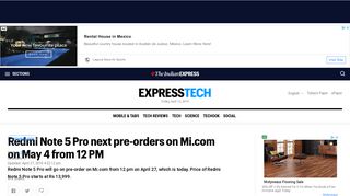 
                            7. Redmi Note 5 Pro next pre-orders on Mi.com on May 4 from 12 PM ...