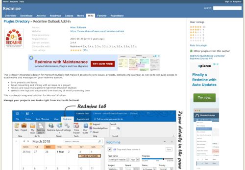 
                            13. Redmine Outlook Add-in - Plugins - Redmine