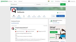 
                            13. RedQuanta - Fraud company Beware | Glassdoor.co.in