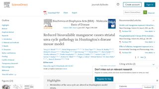 
                            7. Reduced bioavailable manganese causes striatal urea cycle ...