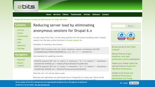 
                            10. Reducing server load by eliminating anonymous sessions for Drupal 6.x