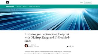 
                            3. Reducing your networking footprint with OkHttp, Etags and If-Modified ...