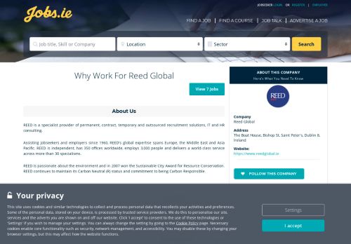 
                            11. Reed Global Careers, Reed Global Jobs in Ireland jobs.ie