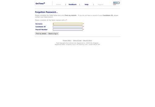 
                            1. Reed OnTime Timesheets