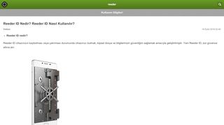 
                            8. Reeder ID Nedir? Reeder ID Nasıl Kullanılır? – reeder