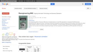 
                            8. Reengineering MIS: Aligning Information Technology and Business ...