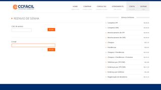 
                            6. Reenvio de senha - CCFácil Distribuidor Autorizado Serasa Experian