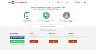 
                            12. Refer & Earn - MakeMyTrip