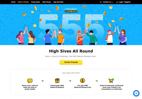 
                            7. Refer & Earn | MilkADeal