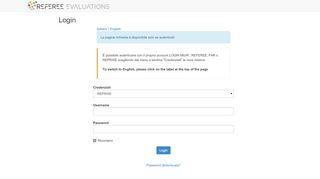 
                            6. REFEREE-EVALUATIONS LOGIN