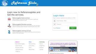 
                            1. Referenceglobe Login - Sign in to referenceglobe - Login to ...