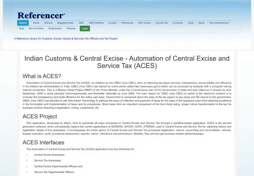 
                            12. Referencer | Customs Central Excise Service Tax | ACES Automation ...