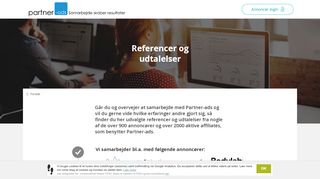 
                            13. Referencer og udtalelser vedr. Partner-ads affiliatenetværk