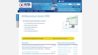 
                            6. Referenzinstitut für Bioanalytik, RfB - Ringversuche