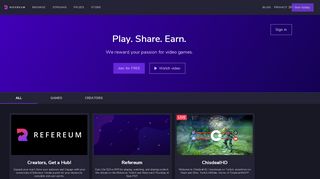 
                            9. Refereum: Earn Gaming Points and Token Rewards When You Watch ...