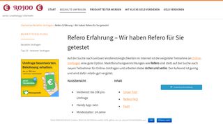 
                            5. Refero Erfahrung - Wir haben Refero für Sie getestet