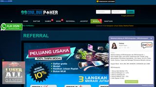 
                            2. Referral - agen poker online indonesia & domino qq qiu qiu & bandar ...