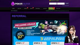 
                            8. Referral - Agen Poker | Poker Online Indonesia | Judi Poker Online