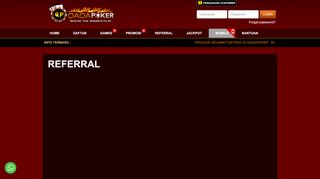 
                            2. Referral - Agen Poker Terpercaya - Poker Online, Situs Judi Poker ...