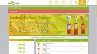 
                            10. Referral Contest - Think Different... Think BIG!