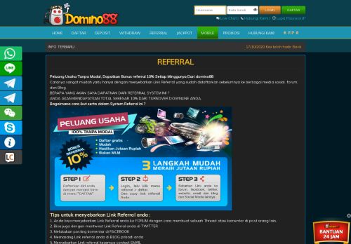 
                            4. Referral - Domino88