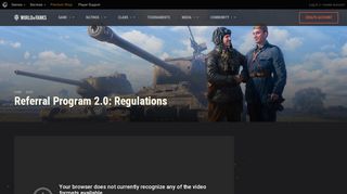 
                            10. Referral Program 2.0: Regulations | docs - World of Tanks