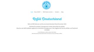 
                            9. Refill Deutschland | Plastikmüll vermeiden | Leitungswasser auffüllen