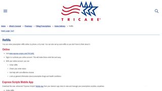 
                            8. Refills | TRICARE